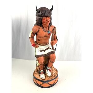 Vtg 1979 Ski Country Buffalo Dancer Bourbon Whiskey Decanter Southwestern